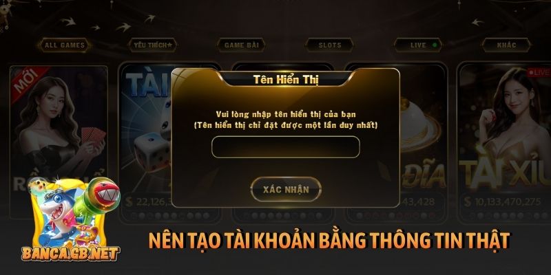 Đăng ký Hitclub đơn giản an toàn và trải nghiệm đặc biệt 3 Nên tạo tài khoản bằng thông tin thật
